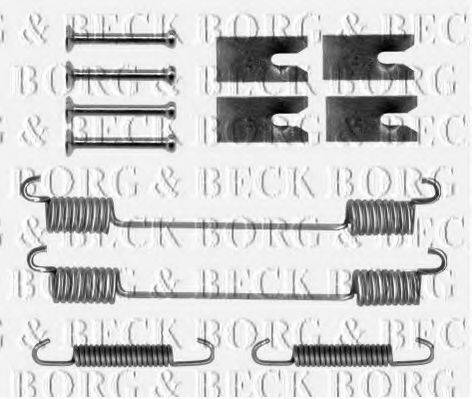 BORG & BECK BBK6176 Комплектуючі, колодки дискового гальма