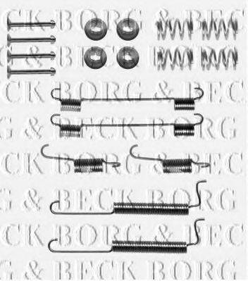 BORG & BECK BBK6198 Комплектуючі, колодки дискового гальма
