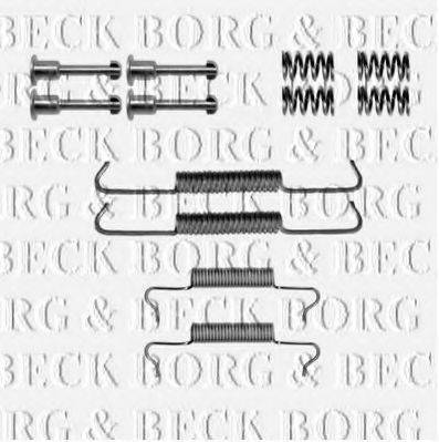 BORG & BECK BBK6210 Комплектуючі, колодки дискового гальма