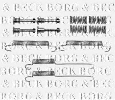BORG & BECK BBK6216 Комплектуючі, колодки дискового гальма