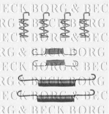 BORG & BECK BBK6225 Комплектуючі, колодки дискового гальма