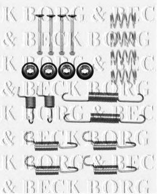 BORG & BECK BBK6313 Комплектуючі, колодки дискового гальма