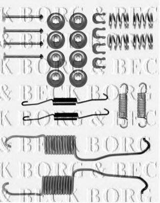 BORG & BECK BBK6317 Комплектуючі, колодки дискового гальма