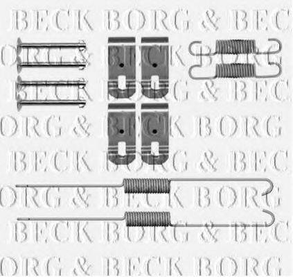 BORG & BECK BBK6319 Комплектуючі, колодки дискового гальма