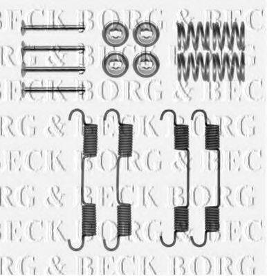 BORG & BECK BBK6323 Комплектуючі, колодки дискового гальма