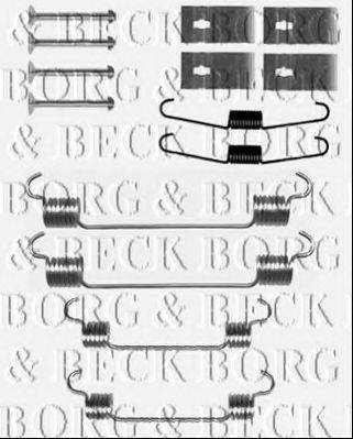 BORG & BECK BBK6325 Комплектуючі, колодки дискового гальма