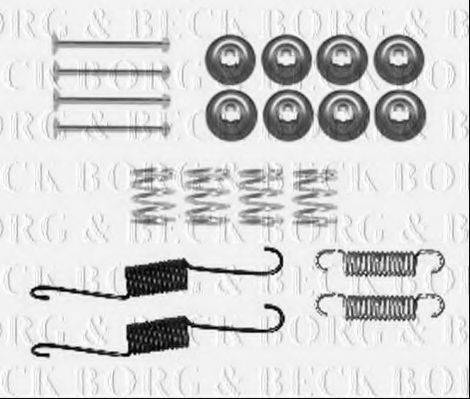 BORG & BECK BBK6332 Комплектуючі, колодки дискового гальма