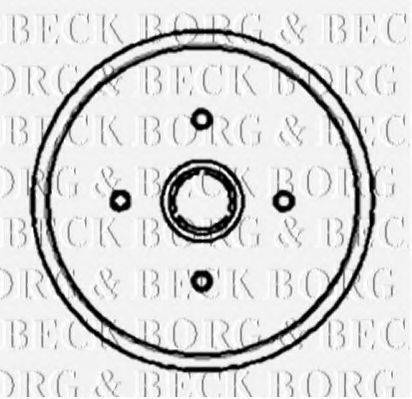 BORG & BECK BBR7002 Гальмівний барабан