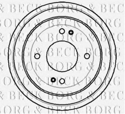 BORG & BECK BBR7052 Гальмівний барабан