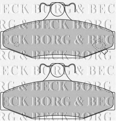 BORG & BECK BBP1650 Комплект гальмівних колодок, дискове гальмо