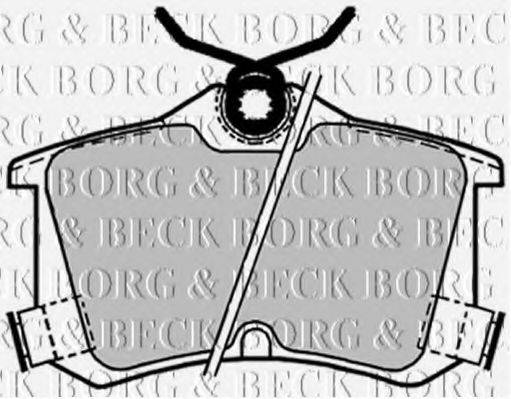 BORG & BECK BBP1653 Комплект гальмівних колодок, дискове гальмо