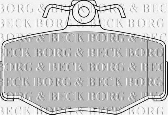 BORG & BECK BBP1673 Комплект гальмівних колодок, дискове гальмо