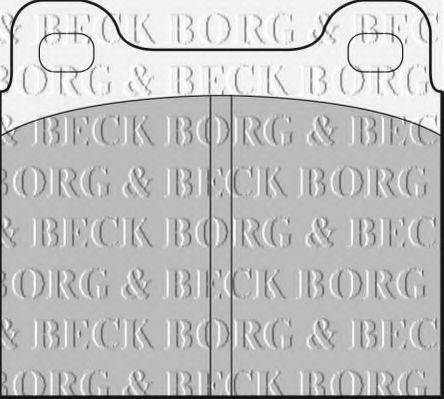 BORG & BECK BBP1698 Комплект гальмівних колодок, дискове гальмо