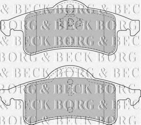 BORG & BECK BBP1782 Комплект гальмівних колодок, дискове гальмо