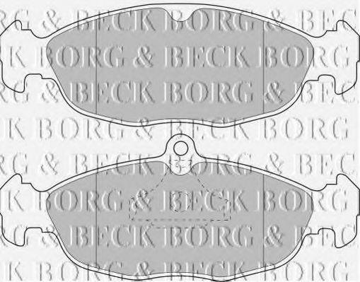 BORG & BECK BBP1791 Комплект гальмівних колодок, дискове гальмо