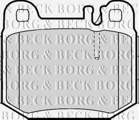 BORG & BECK BBP1799 Комплект гальмівних колодок, дискове гальмо