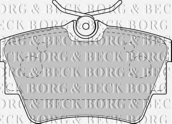 BORG & BECK BBP1813 Комплект гальмівних колодок, дискове гальмо