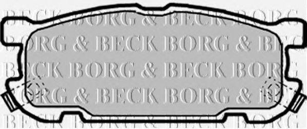 BORG & BECK BBP1818 Комплект гальмівних колодок, дискове гальмо