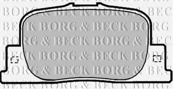 BORG & BECK BBP1878 Комплект гальмівних колодок, дискове гальмо
