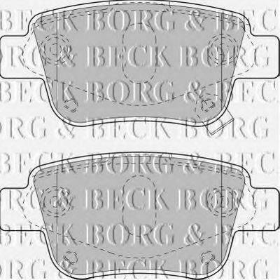 BORG & BECK BBP1880 Комплект гальмівних колодок, дискове гальмо