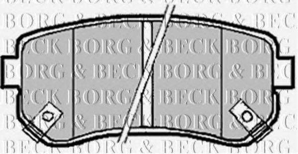 BORG & BECK BBP1924 Комплект гальмівних колодок, дискове гальмо