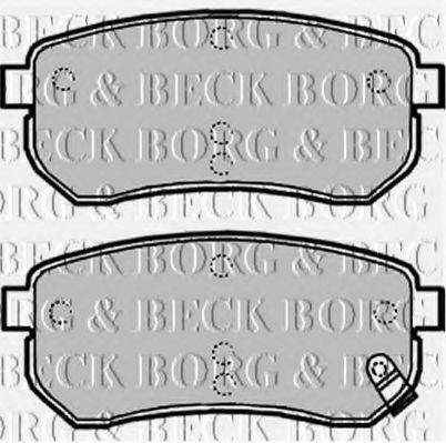 BORG & BECK BBP1932 Комплект гальмівних колодок, дискове гальмо