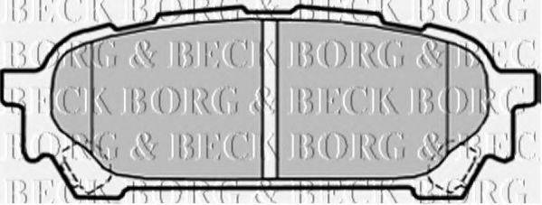 BORG & BECK BBP1935 Комплект гальмівних колодок, дискове гальмо