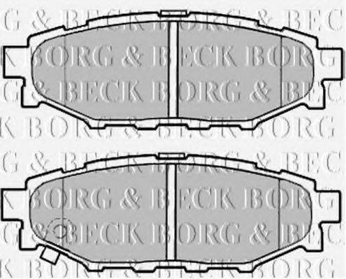 BORG & BECK BBP2004 Комплект гальмівних колодок, дискове гальмо