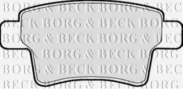 BORG & BECK BBP2029 Комплект гальмівних колодок, дискове гальмо