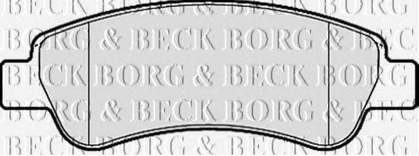 BORG & BECK BBP2035 Комплект гальмівних колодок, дискове гальмо