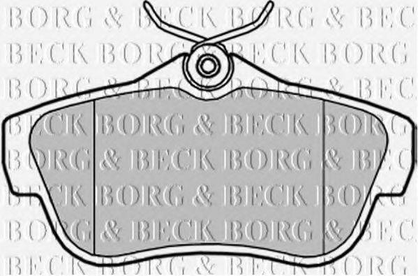 BORG & BECK BBP2043 Комплект гальмівних колодок, дискове гальмо
