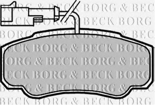 BORG & BECK BBP2068 Комплект гальмівних колодок, дискове гальмо