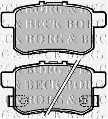 BORG & BECK BBP2103 Комплект гальмівних колодок, дискове гальмо