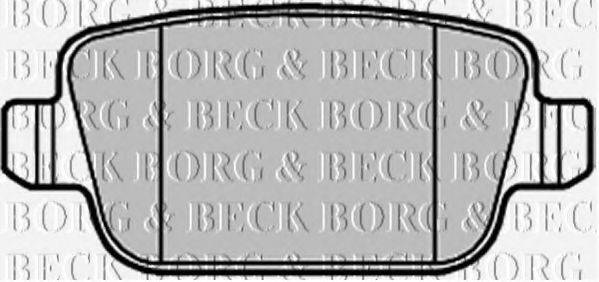 BORG & BECK BBP2122 Комплект гальмівних колодок, дискове гальмо