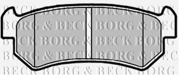 BORG & BECK BBP2146 Комплект гальмівних колодок, дискове гальмо
