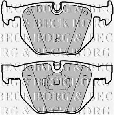 BORG & BECK BBP2183 Комплект гальмівних колодок, дискове гальмо