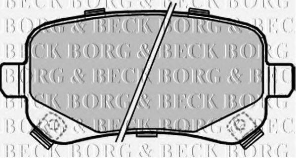 BORG & BECK BBP2209 Комплект гальмівних колодок, дискове гальмо