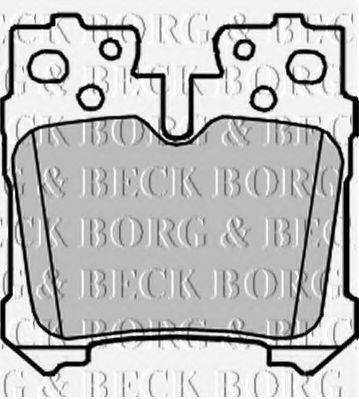 BORG & BECK BBP2212 Комплект гальмівних колодок, дискове гальмо