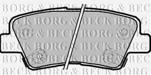 BORG & BECK BBP2220 Комплект гальмівних колодок, дискове гальмо