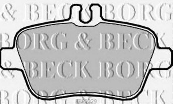 BORG & BECK BBP2329 Комплект гальмівних колодок, дискове гальмо