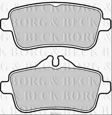 BORG & BECK BBP2417 Комплект гальмівних колодок, дискове гальмо