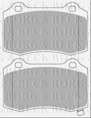 BORG & BECK BBP2433 Комплект гальмівних колодок, дискове гальмо