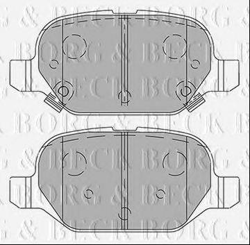 BORG & BECK BBP2440 Комплект гальмівних колодок, дискове гальмо