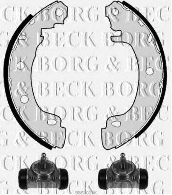 BORG & BECK BBS1052K Комплект гальмівних колодок