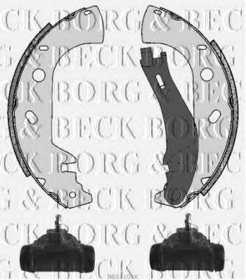 BORG & BECK BBS1101K Комплект гальмівних колодок
