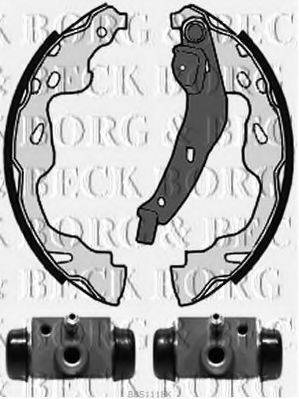 BORG & BECK BBS1118K Комплект гальмівних колодок