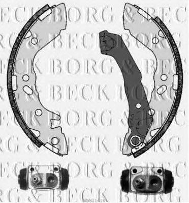 BORG & BECK BBS1141K Комплект гальмівних колодок