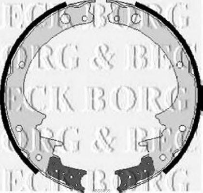 BORG & BECK BBS6039 Комплект гальмівних колодок
