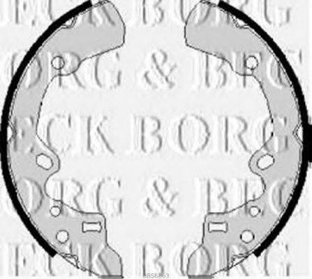 BORG & BECK BBS6063 Комплект гальмівних колодок