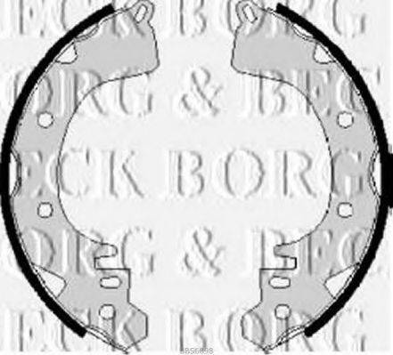 BORG & BECK BBS6098 Комплект гальмівних колодок